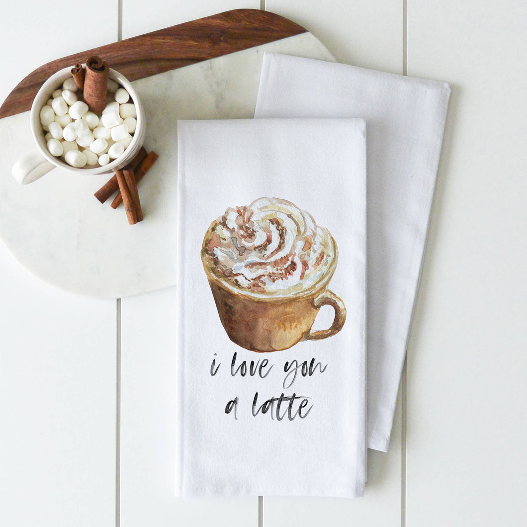 A Latte Tea Towel