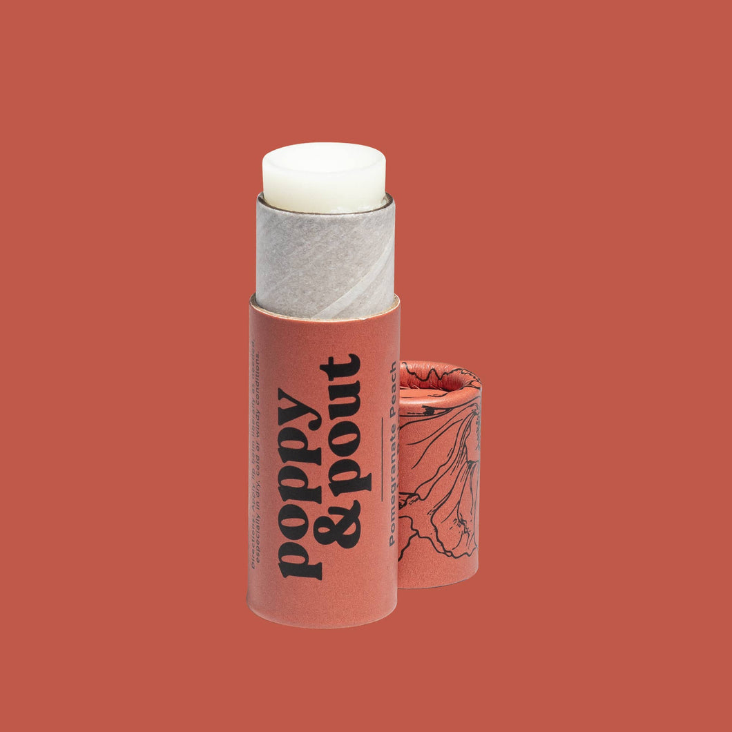 Poppy and Pout Pomegranate Peach Lip Balm