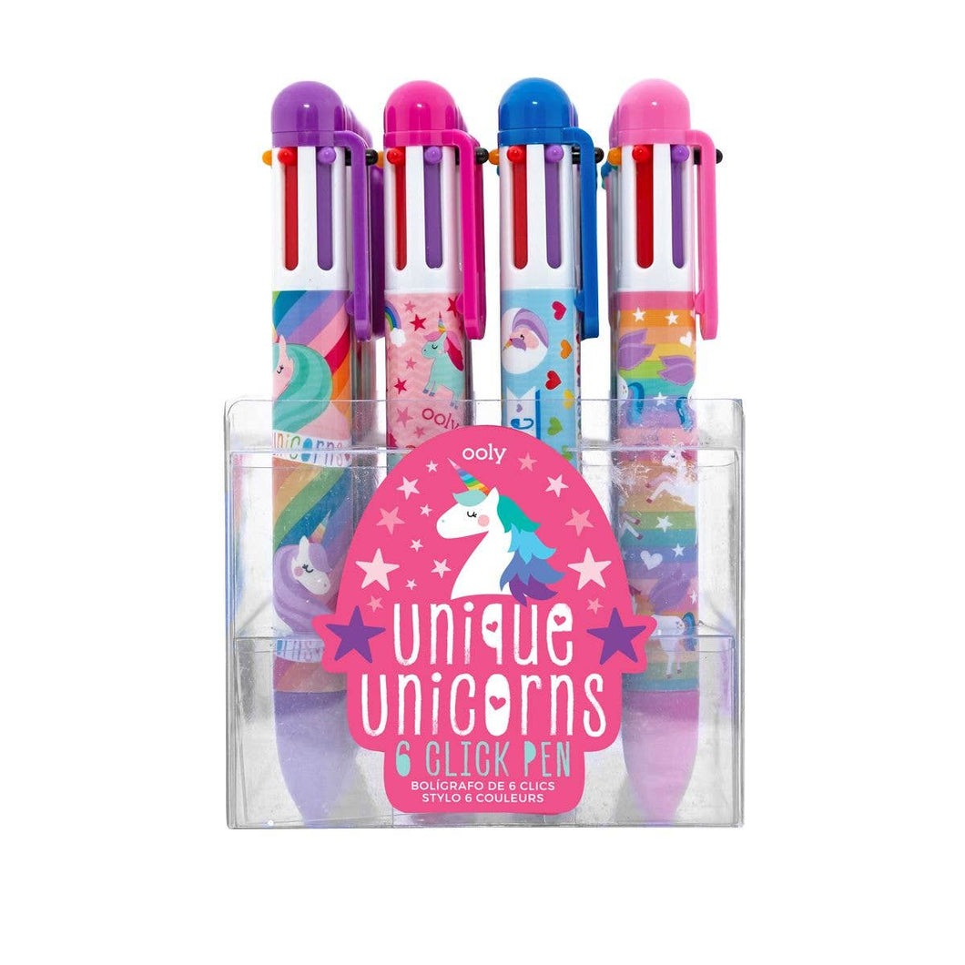 Unique Unicorn 6 Click Pens