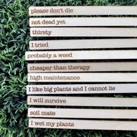 Punny Plant Stakes