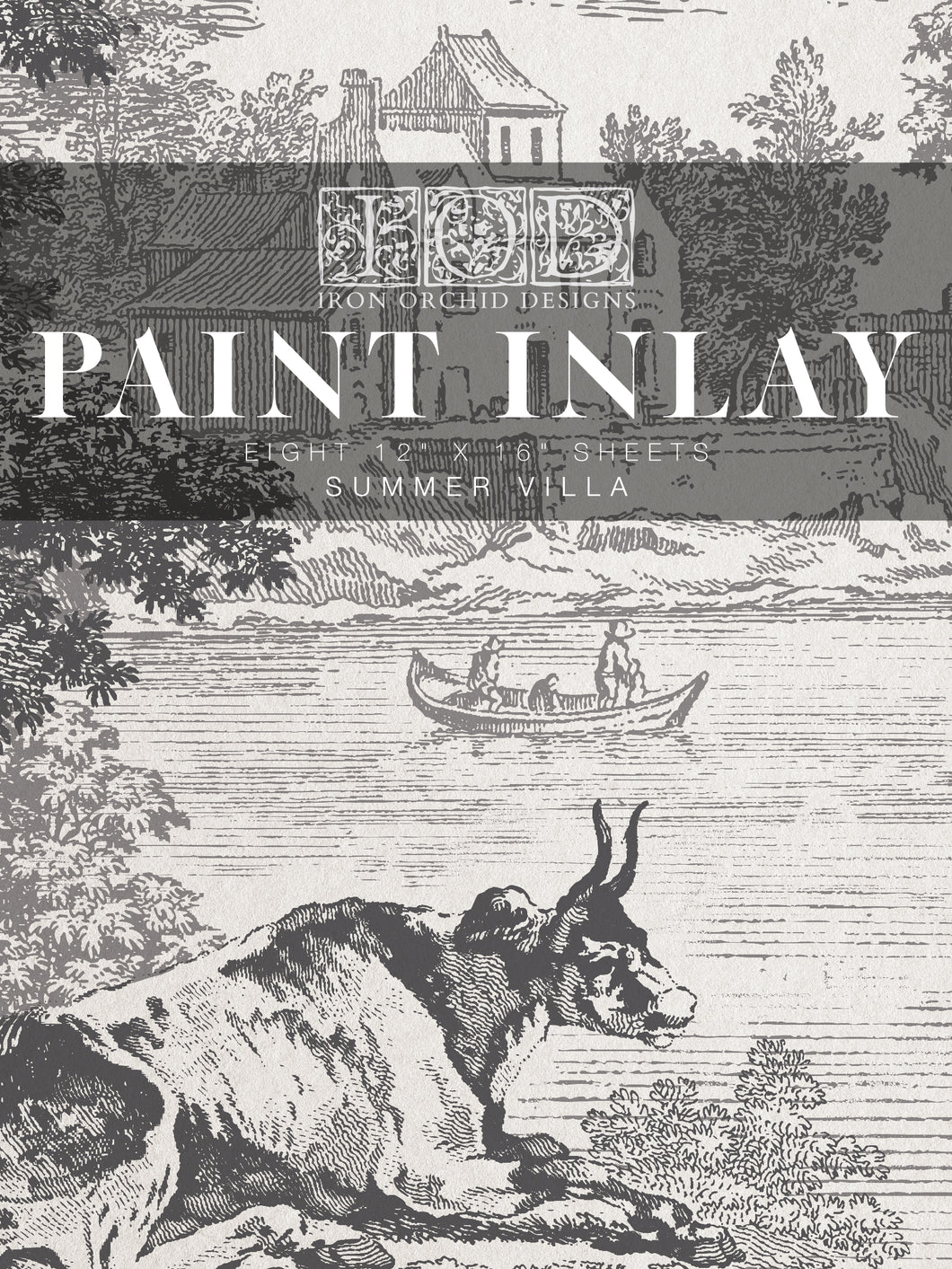 Summer Villa IOD PAINT INLAY 12×16 PAD - 8 pages