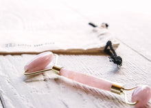 Load image into Gallery viewer, Little Seed Farm Rose Quartz Facial Roller
