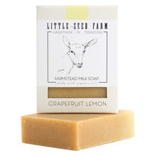 Load image into Gallery viewer, Little Seed Farm Grapefruit Lemon Facial And Body Bar
