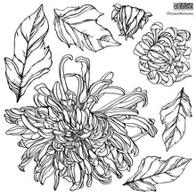 Load image into Gallery viewer, IOD Chrysanthemum DECOR STAMP  (2 sheets) 12 × 12
