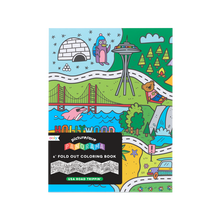 Load image into Gallery viewer, ooly USA Road Trippin&#39; Picturesque Panorama Coloring Book
