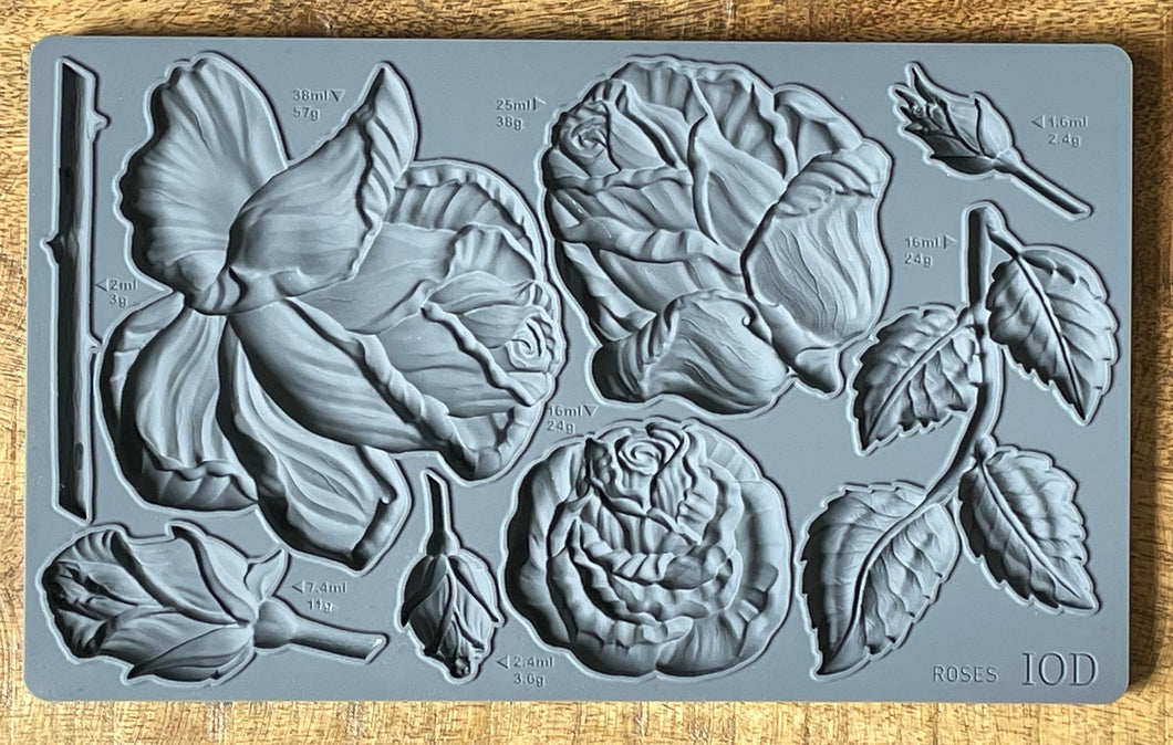 IOD Roses 6x10 Mould