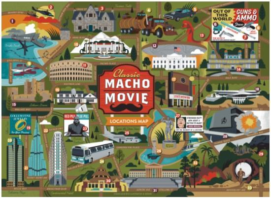 Classic Macho Movie True South Puzzle