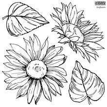 Load image into Gallery viewer, IOD Sunflowers Stamp - Iron Orchid Designs
