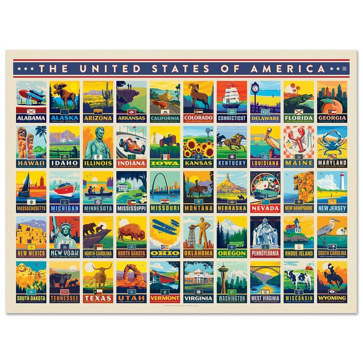 United States of America True South Puzzle