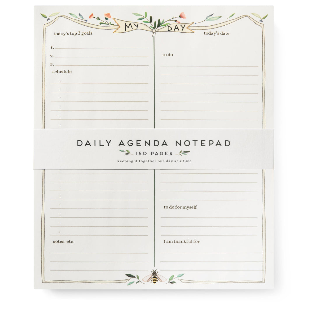 Karen Adams The Day Pad - Daily Agenda Notepad