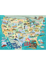 Load image into Gallery viewer, Gone Fishin&#39; in the USA True South Puzzle
